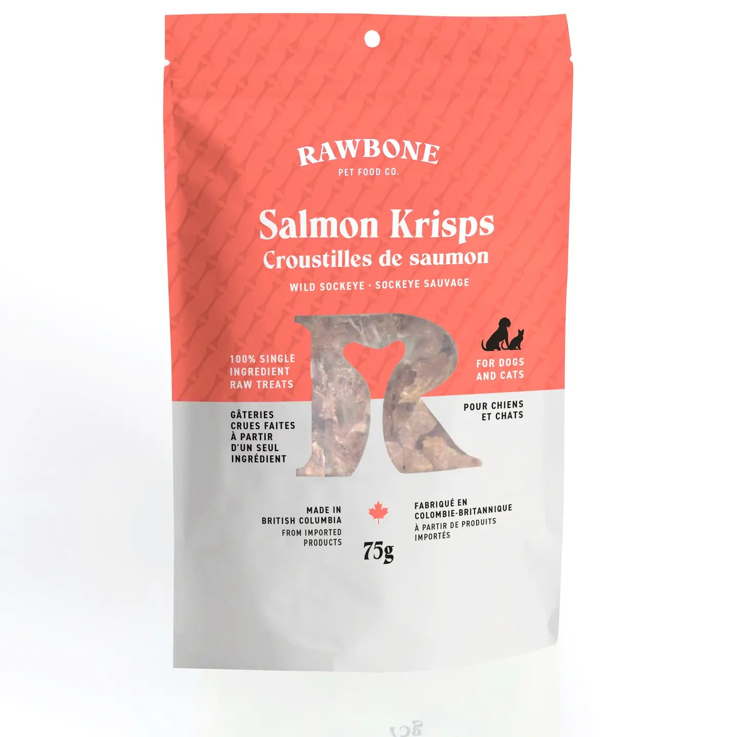 Rawbone Premium Salmon Krisps – 75 g