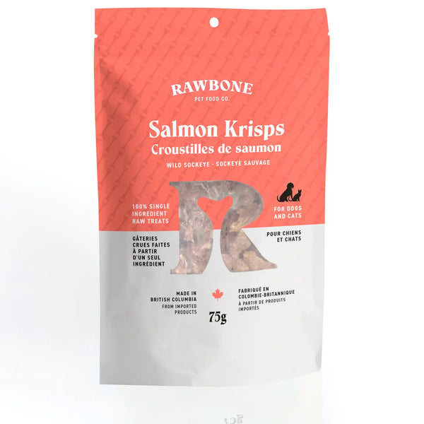 Rawbone Premium Salmon Krisps – 75 g