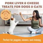 Pork & Cheese Soft Dog Treats: For Puppies and Seniors