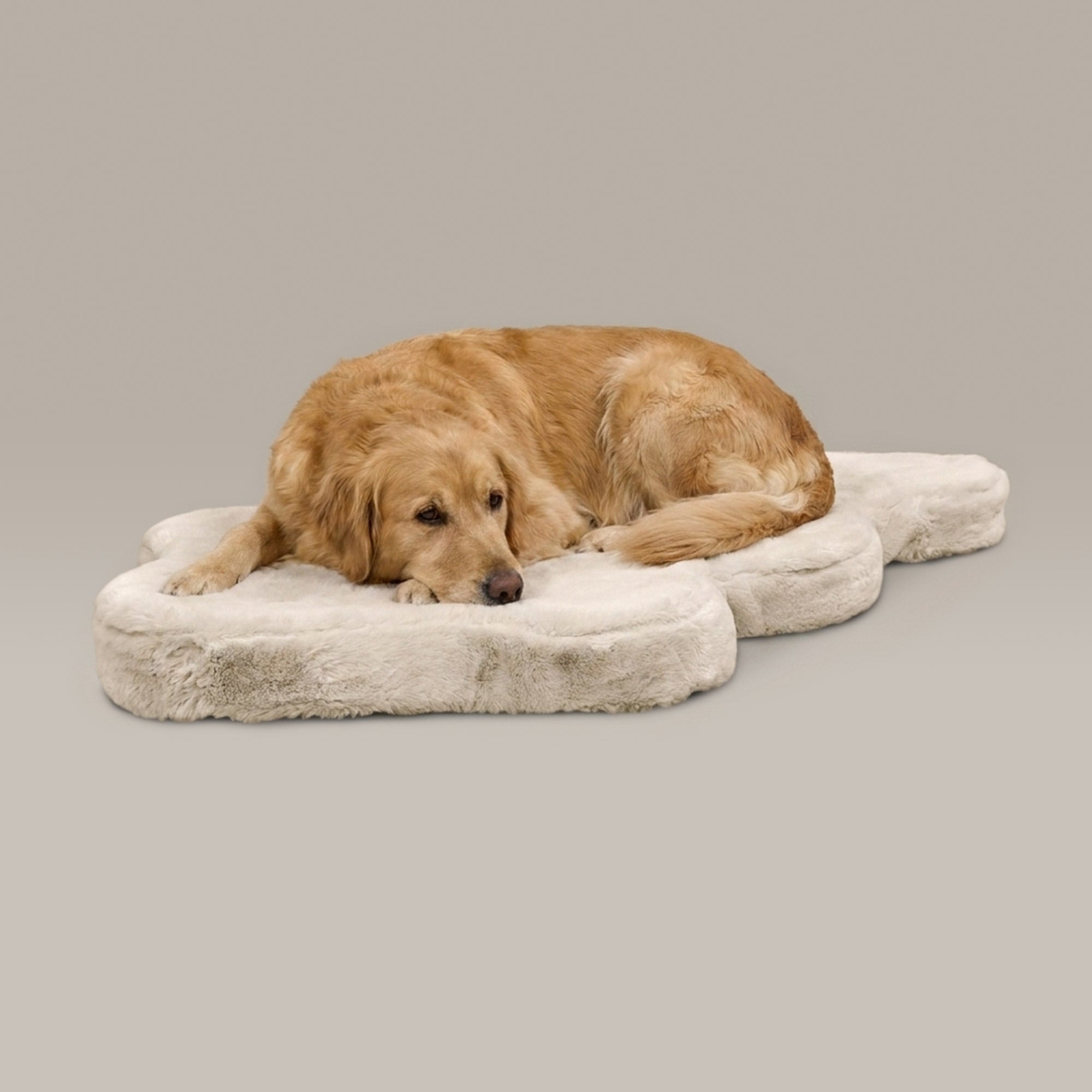 Hide Shape Leak-Resistant Dog Bed – Faux Fur, 5 Colours & 2 Sizes