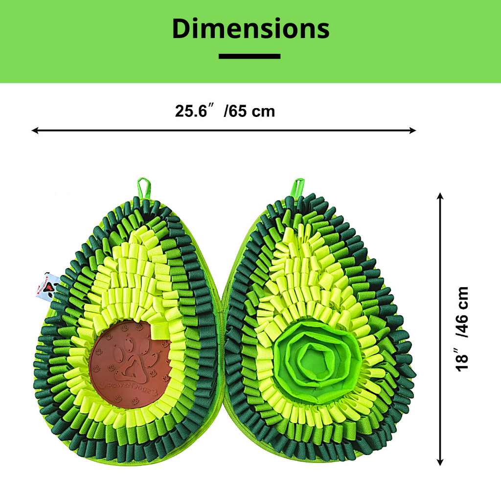 PawzNDogz Delicious Avocado™ AntiBite Snuffle Mat
