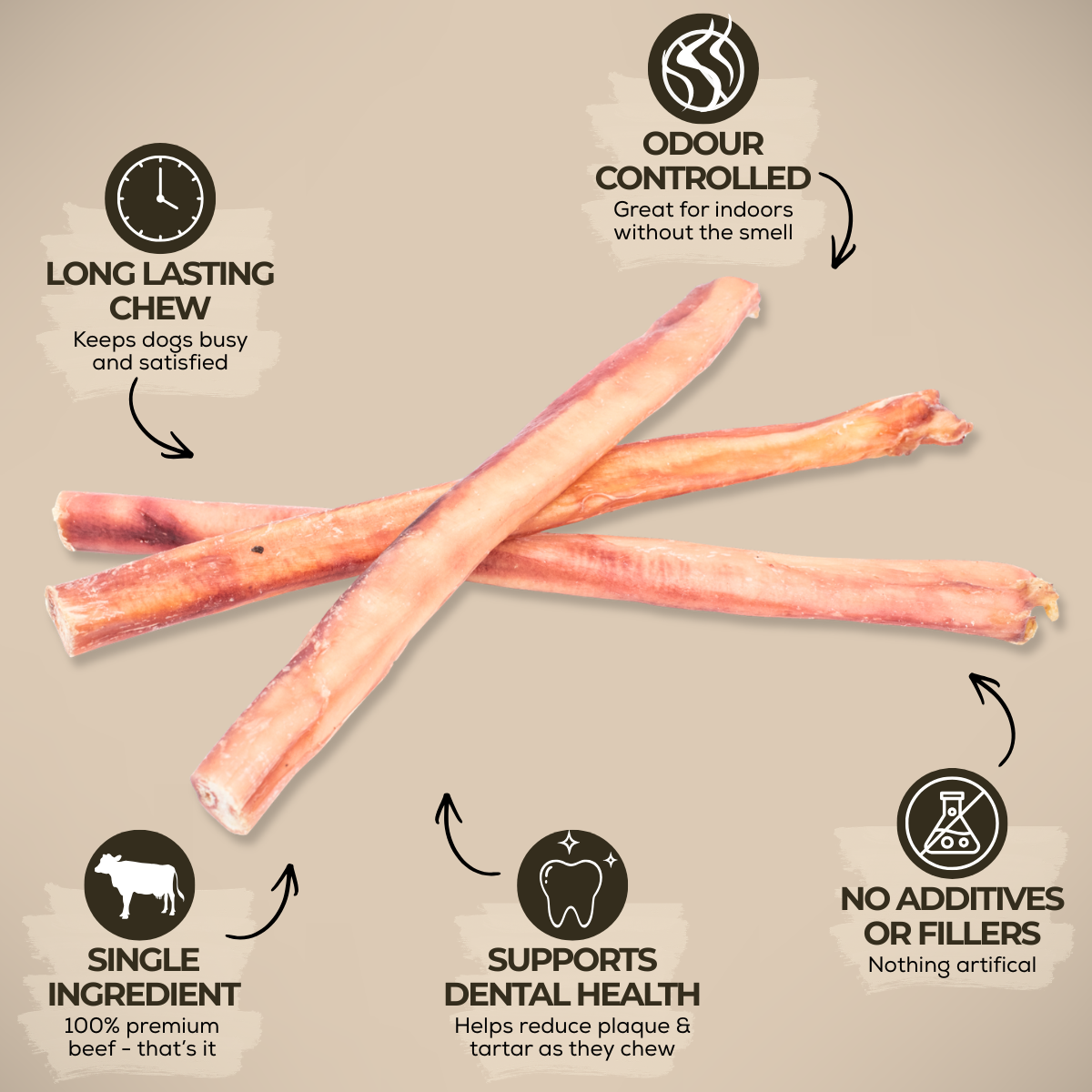 Bully Bunches 12 Inch Thick Bully Stick