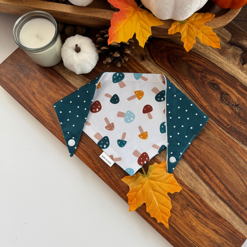 Bark & Main Woodland Mushroom Reversible Dog Bandana