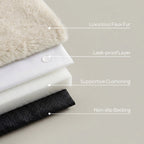 Hide Shape Leak-Resistant Dog Bed – Faux Fur, 5 Colours & 2 Sizes