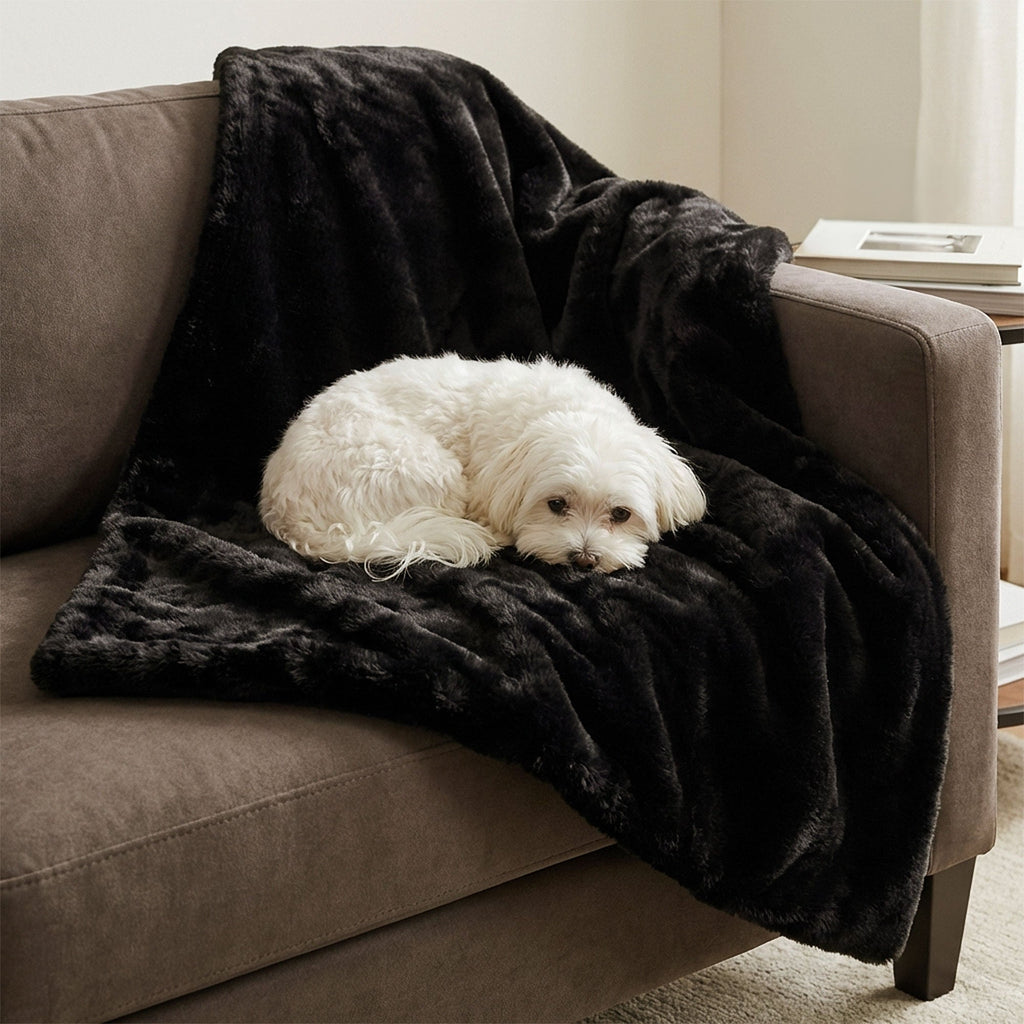 Pixie Pet Throw – Faux Fur, Leak-Resistant, 5 Colours