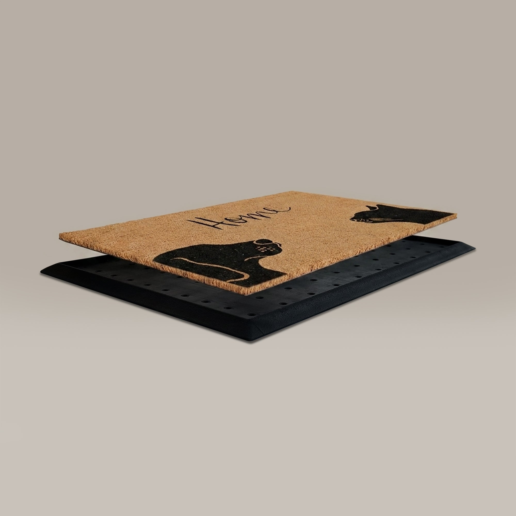 Two Pets + Home Rectangular Doormat Set – Convertible Two-Piece System