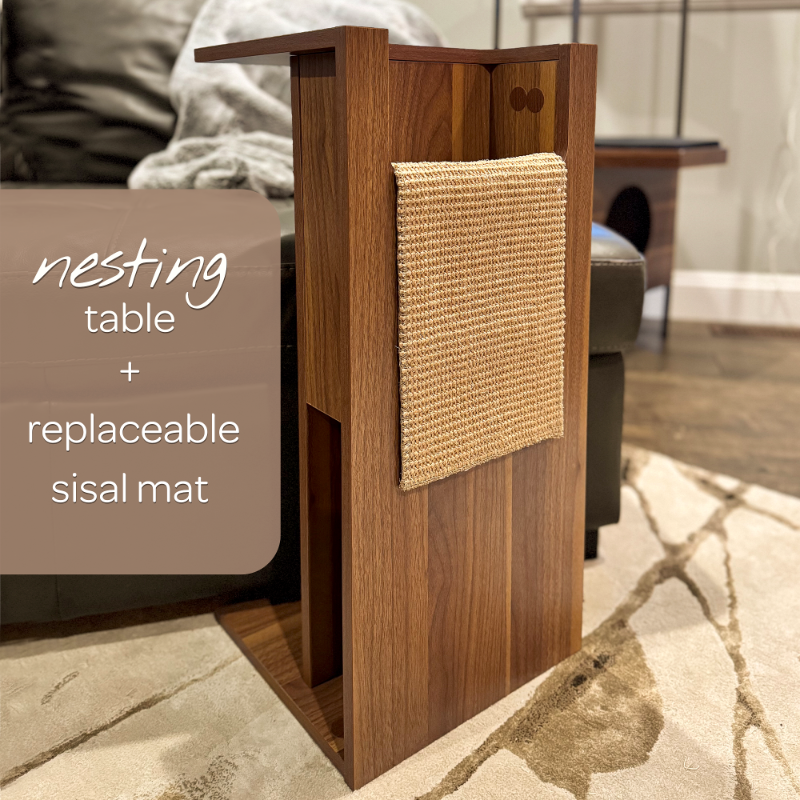 jewl nesting table + scratcher