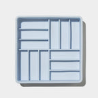 3-in-1 parquet slow feeder bowl - sky