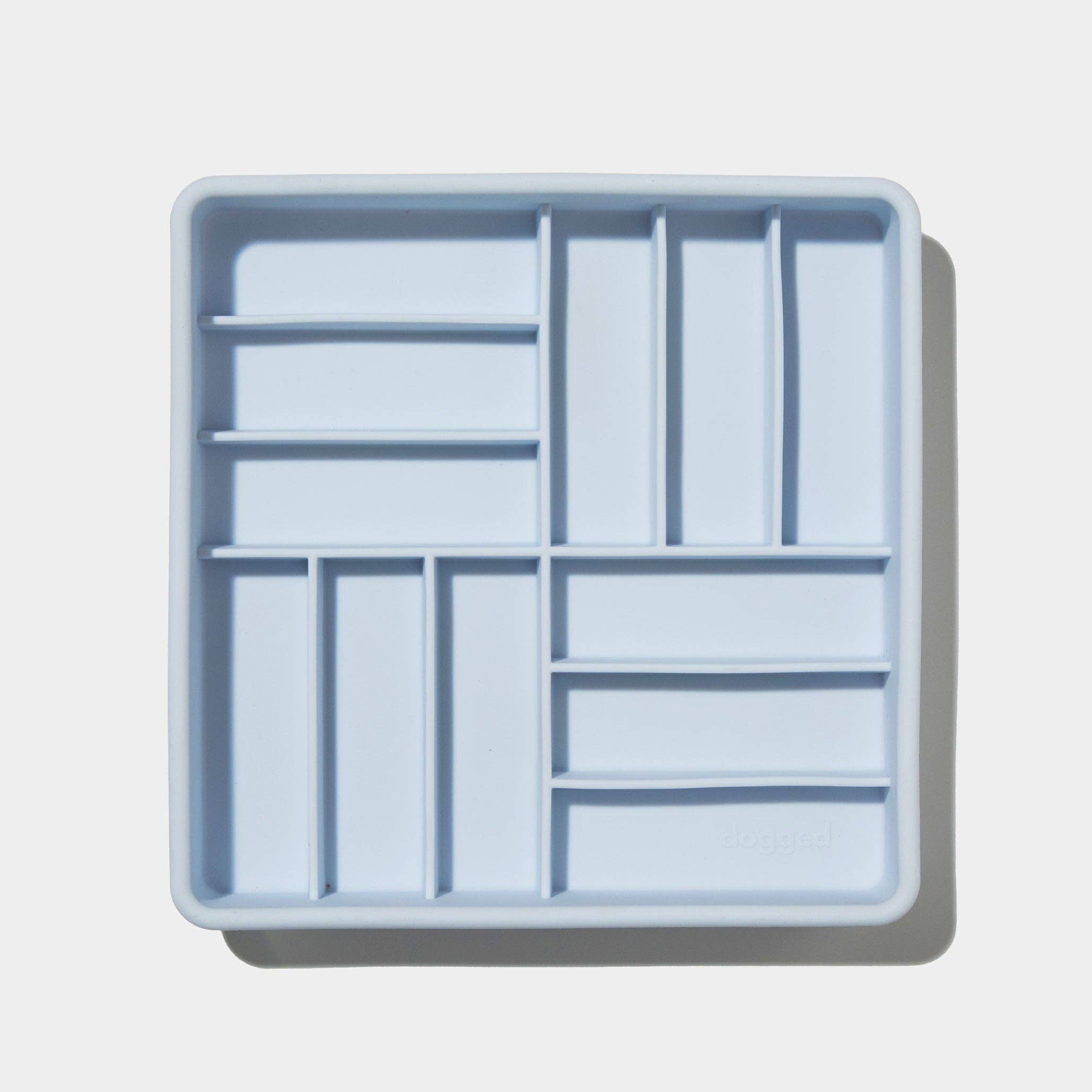 3-in-1 parquet slow feeder bowl - sky