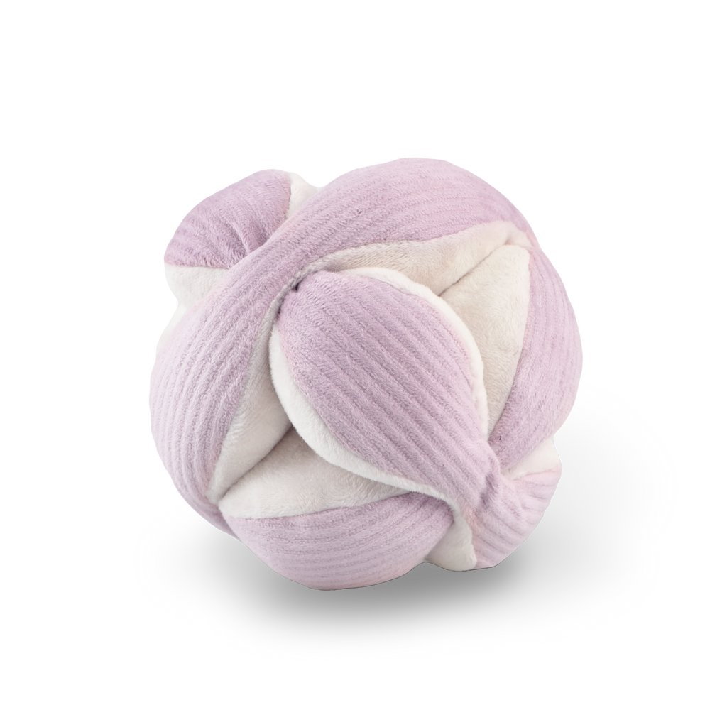 Monti silent snuffle ball in purple – 8 treat slots, pulls apart for washing | LittleLeashes