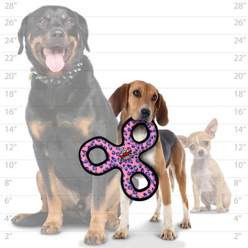 Tuffy Jr 3 WayTug - Pink Leopard