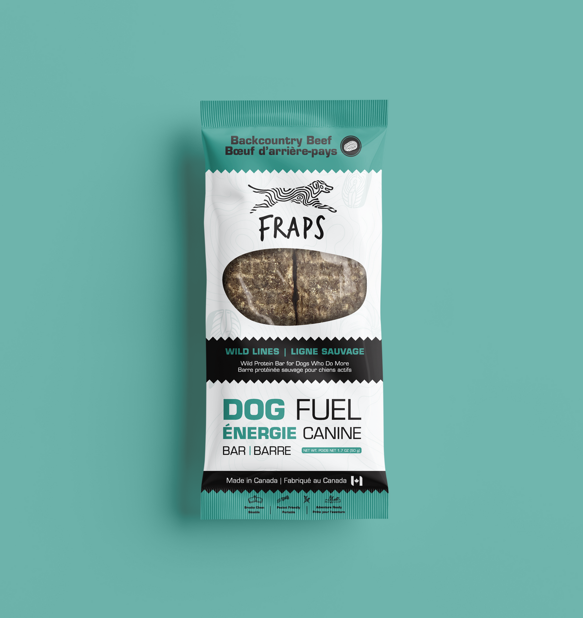 FRAPS Backcountry Beef Bar for Dogs