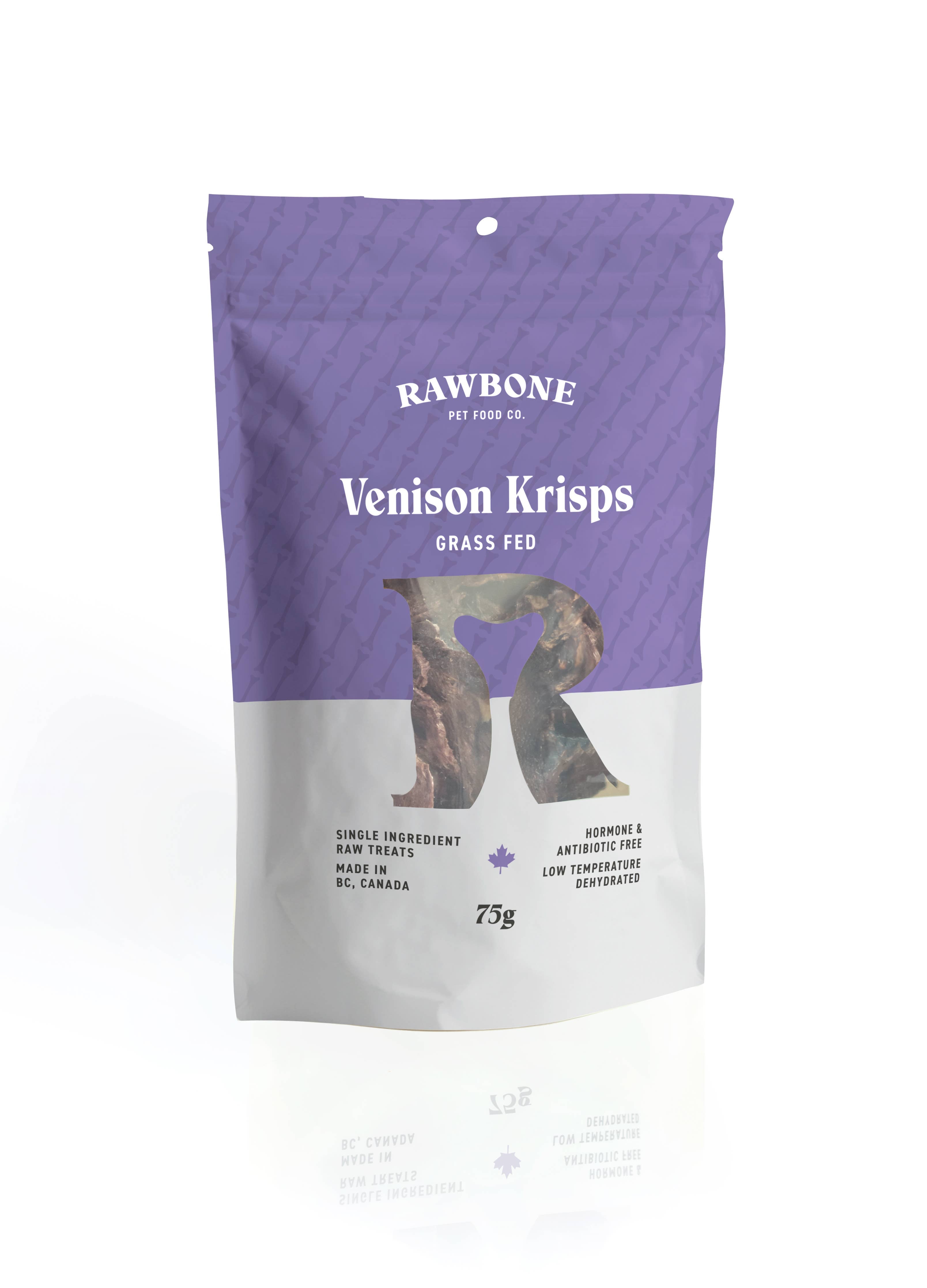 Rawbone Premium Venison Krisps – 75 g