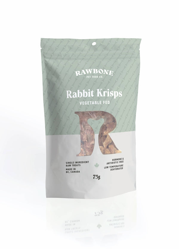 Rawbone Premium Rabbit Krisps – 75 g