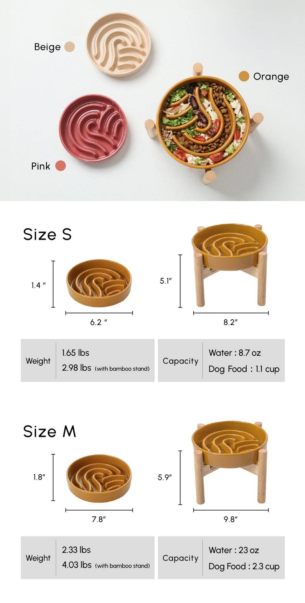 Slow Feeder Dog Bowl (Wave)