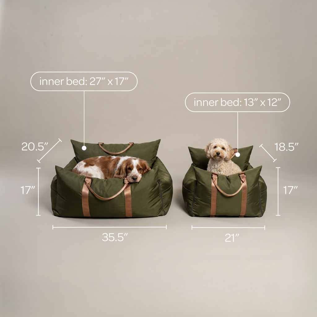 Marco Travel Pet Bed – Single & Double Seater, 4 Colours