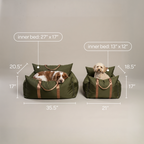 Marco Travel Pet Bed – Single & Double Seater, 4 Colours