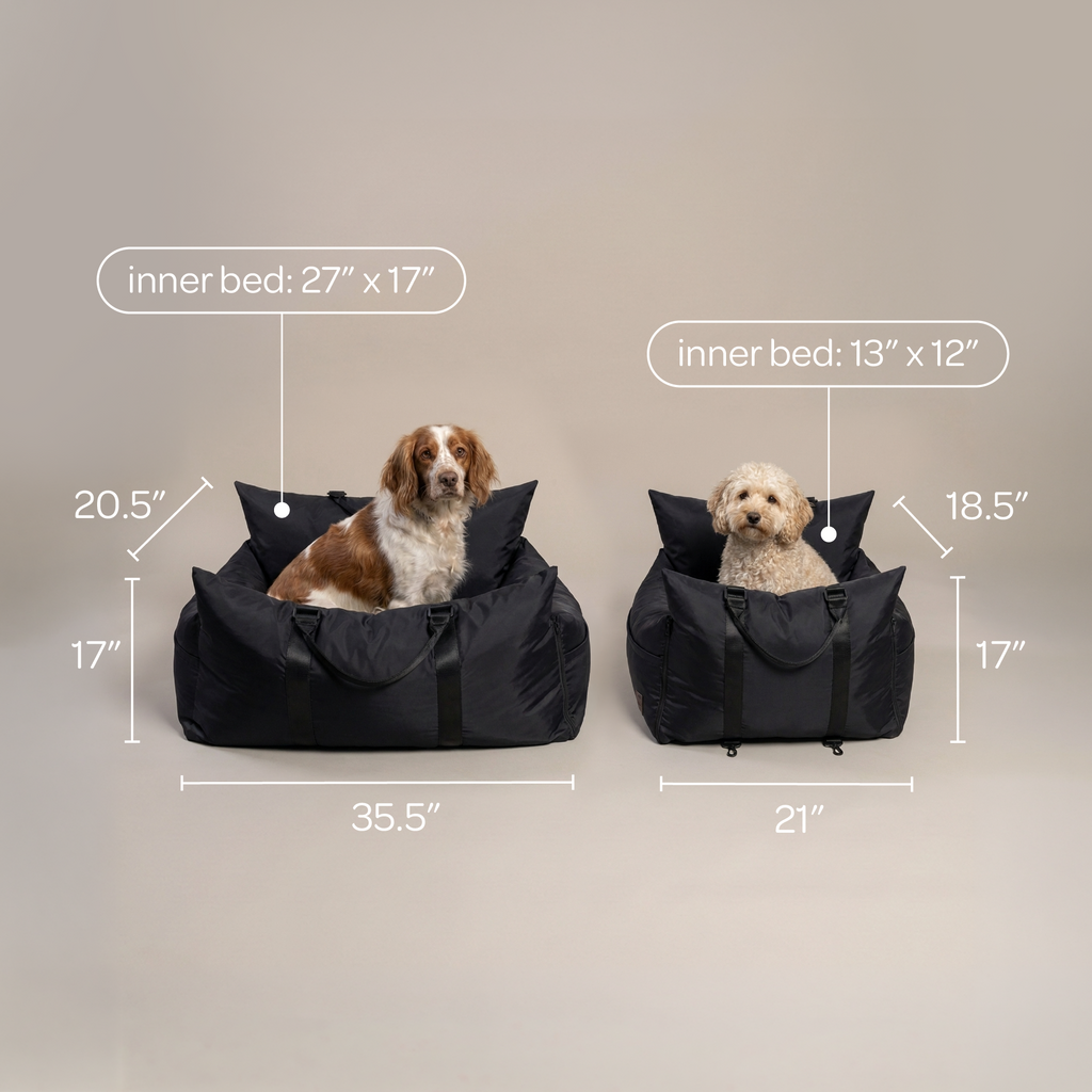 Marco Travel Pet Bed – Single & Double Seater, 4 Colours