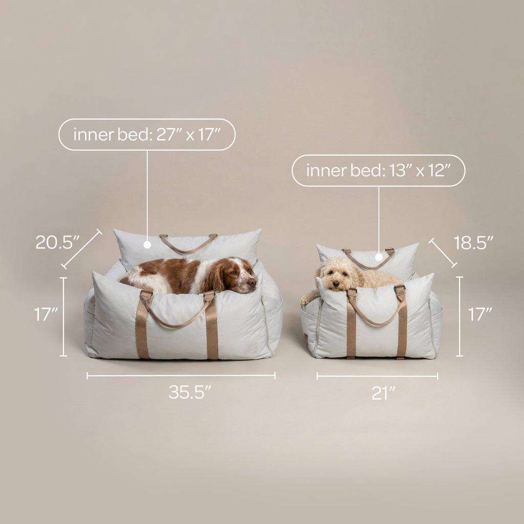 Marco Travel Pet Bed – Single & Double Seater, 4 Colours