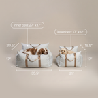 Marco Travel Pet Bed – Single & Double Seater, 4 Colours