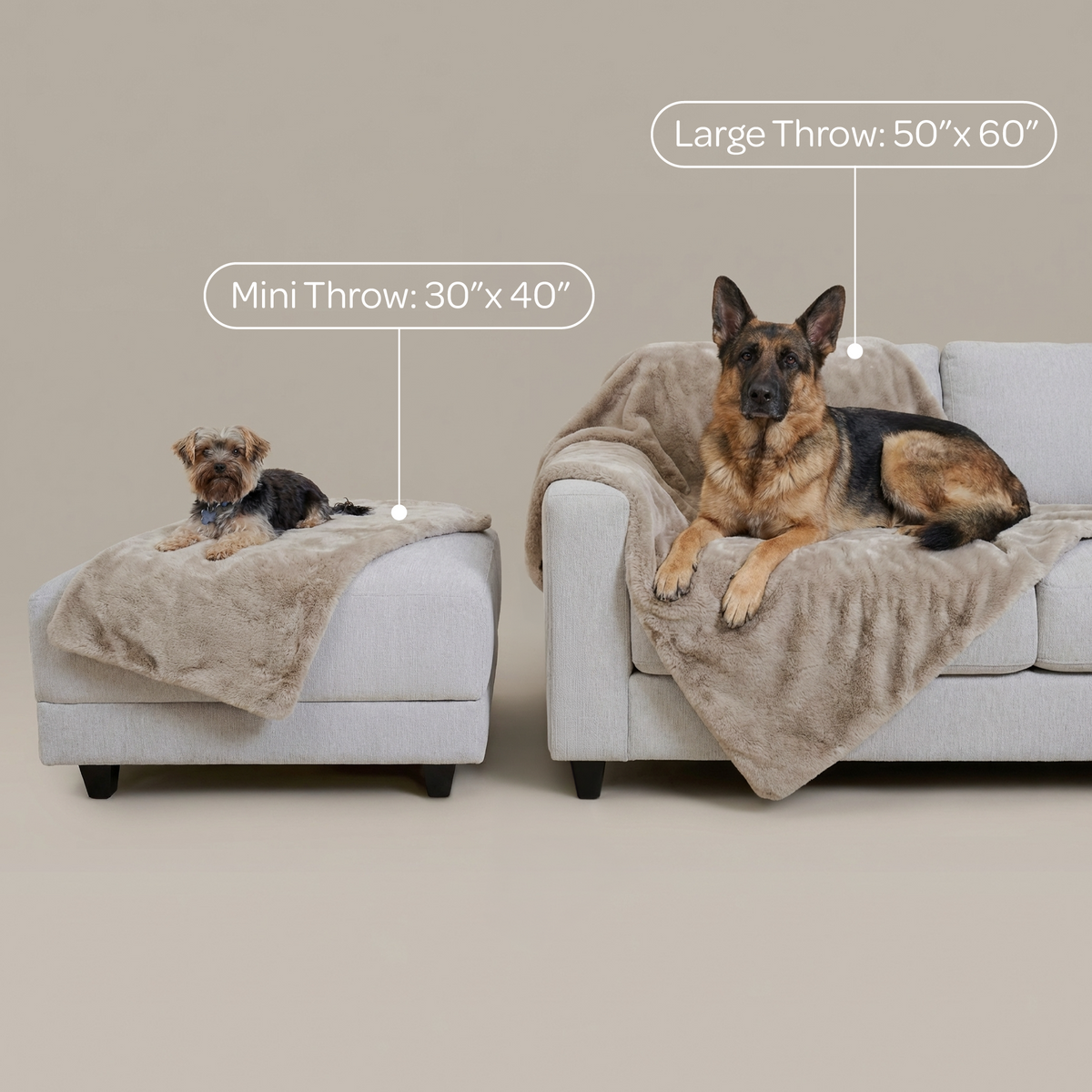 Mini Pixie Faux Fur Pet Throw – Leak-Resistant