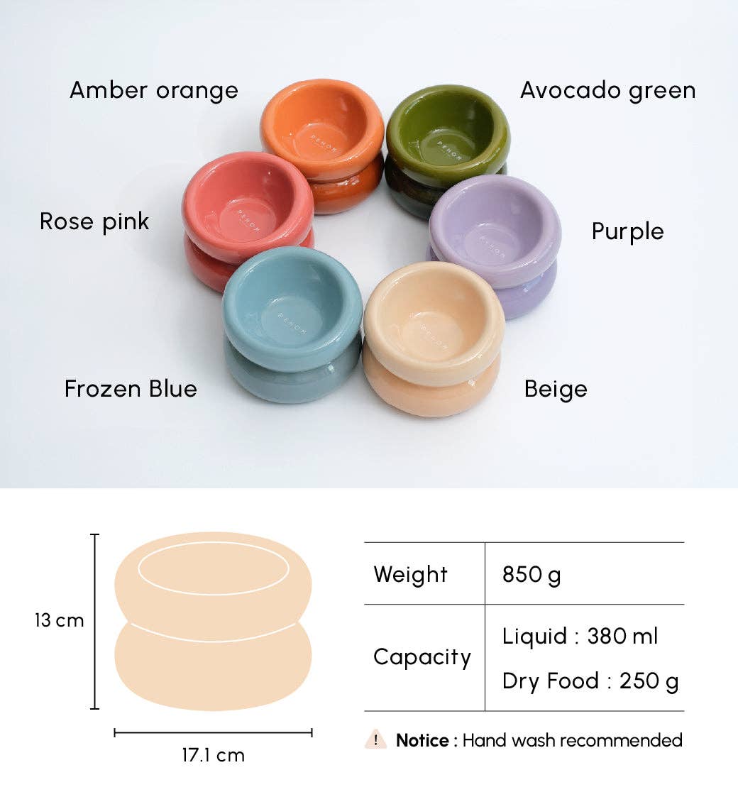 Soufflé Pet Bowl - Cream Beige