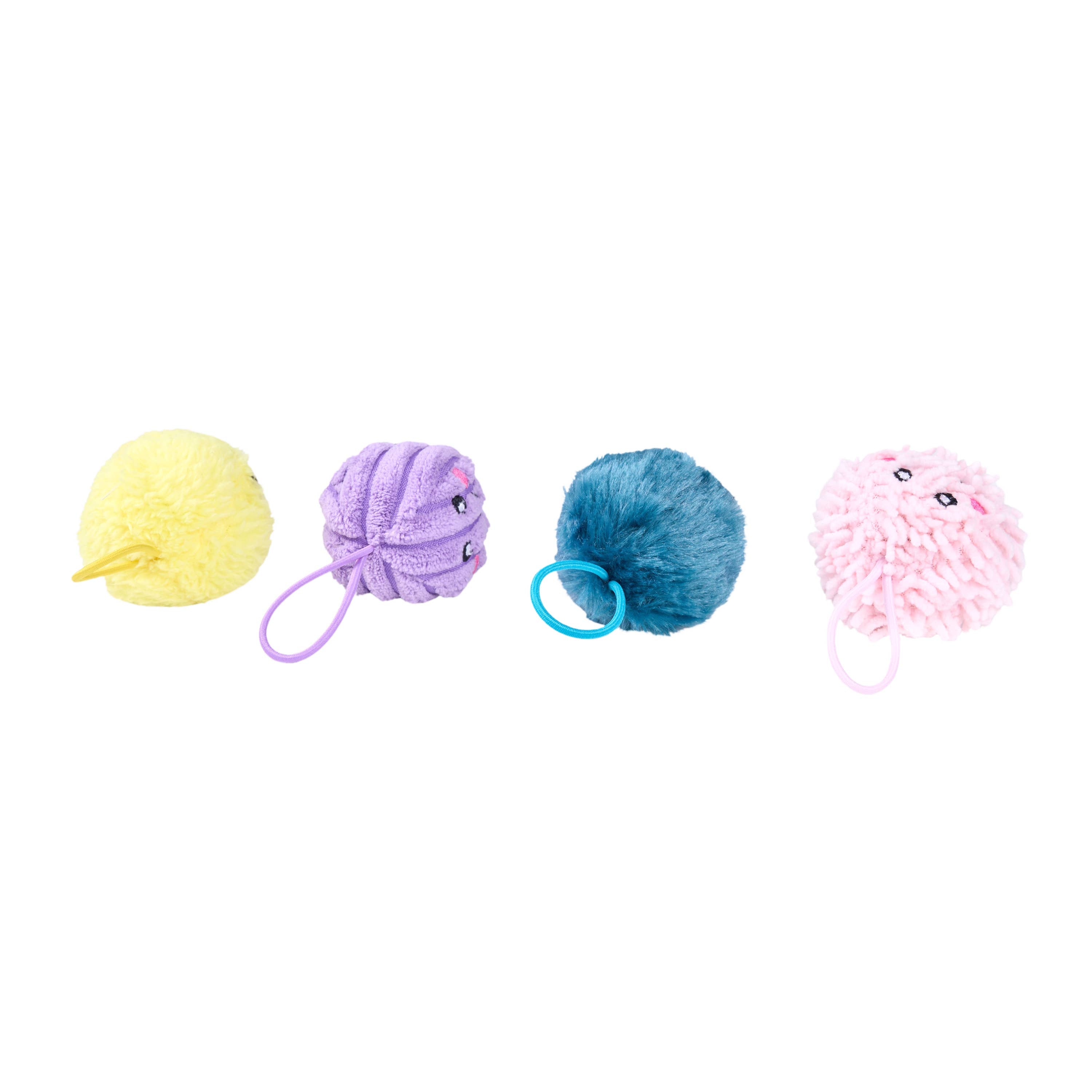 ZippyPaws - ZippyClaws® 4-Pack - Flingerz PomPoms