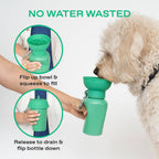 Springland Pets Flip Dog Travel Water Bottle – 20oz