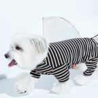 JamJam Stripe All-In-One Dog Jumpsuit – Black