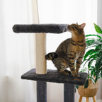 Noba Hut Hideout Deluxe 3-Level Cat Tree – Cat Head & Paw Style