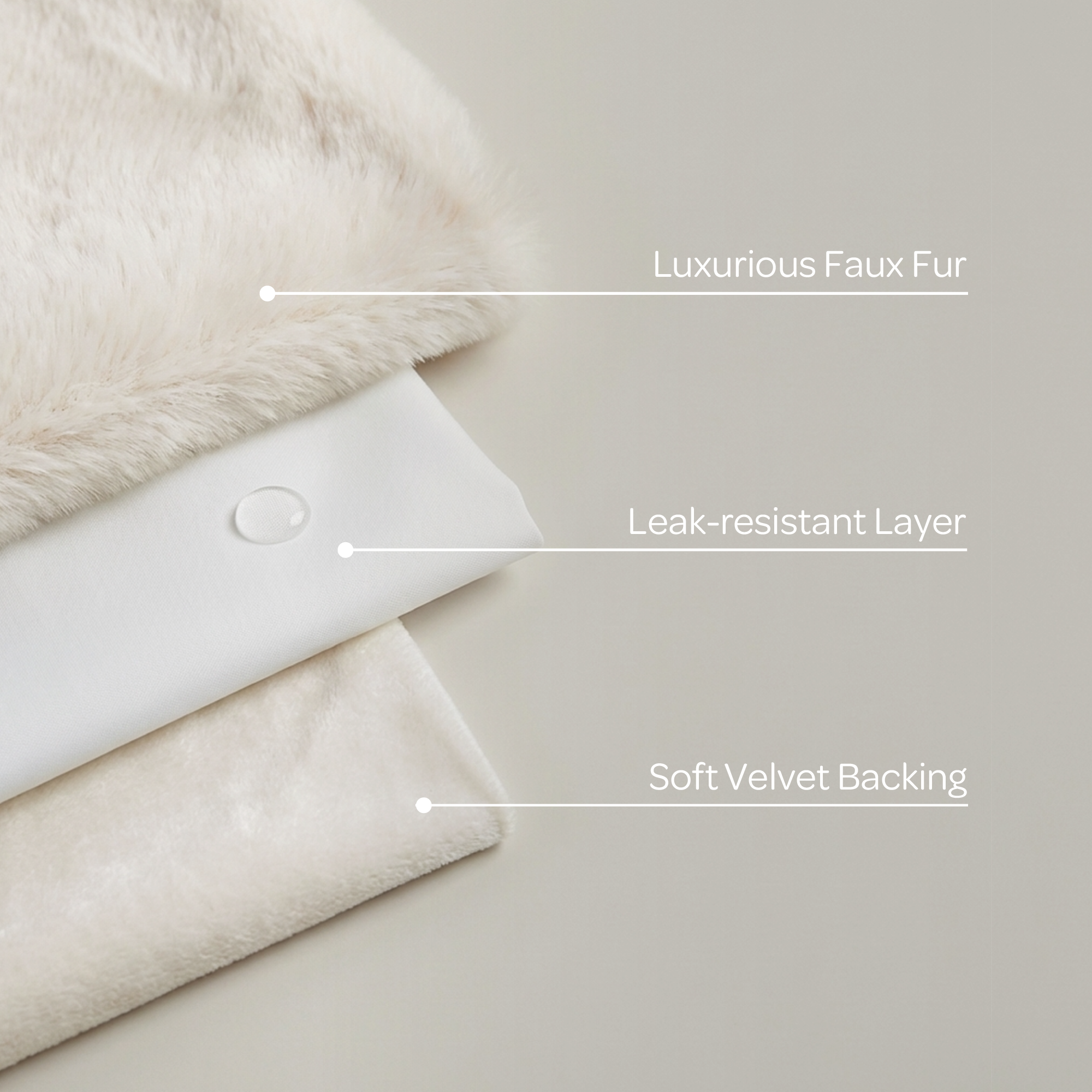 Pixie Pet Throw – Faux Fur, Leak-Resistant, 5 Colours