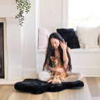 Hide Shape Leak-Resistant Dog Bed – Faux Fur, 5 Colours & 2 Sizes