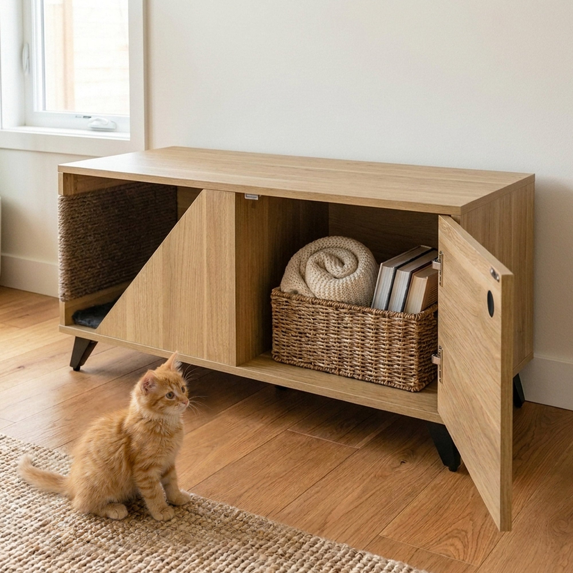 Jessie Jr. Pet Cabinet – Nook, Storage & Scratcher