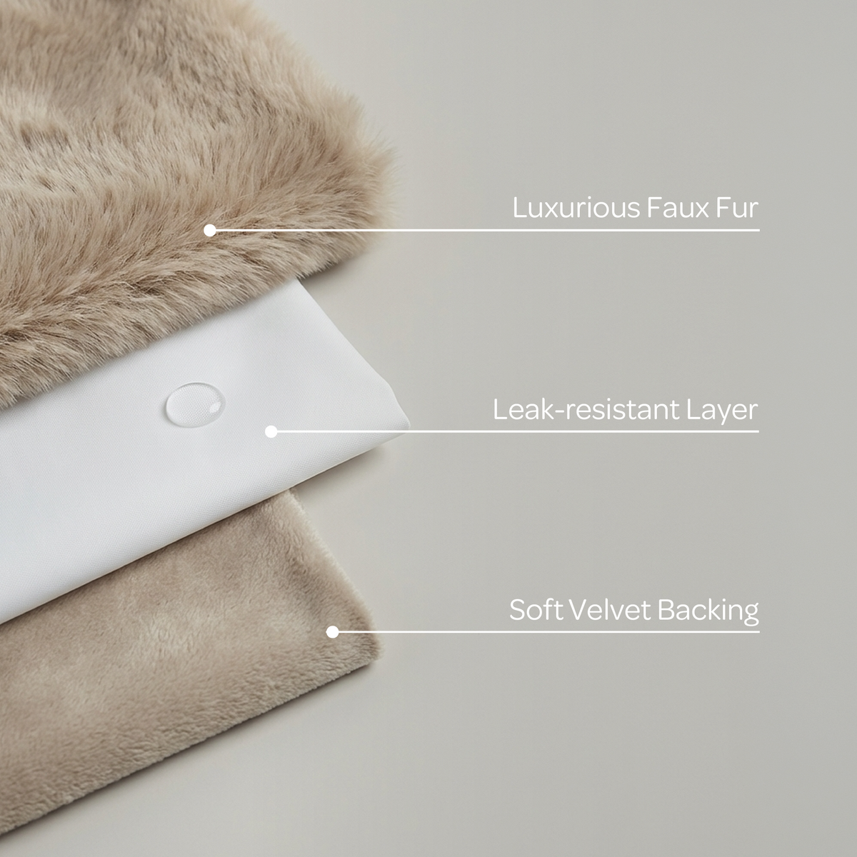 Mini Pixie Faux Fur Pet Throw – Leak-Resistant