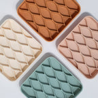 Argyle slow feeder bowl - nutmeg