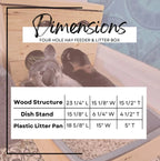 Four Hole Hay Feeder and Litter Box