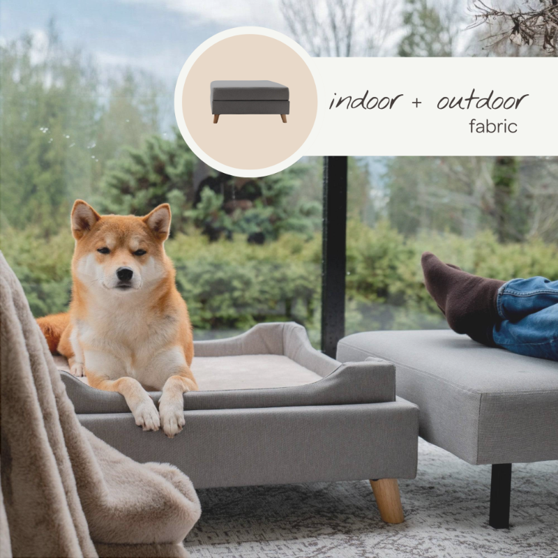 Otto Pet Ottoman – Footstool, Storage & Sunken Pet Bed