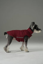 Reversible Dog Vest Jacket -  Red Brown
