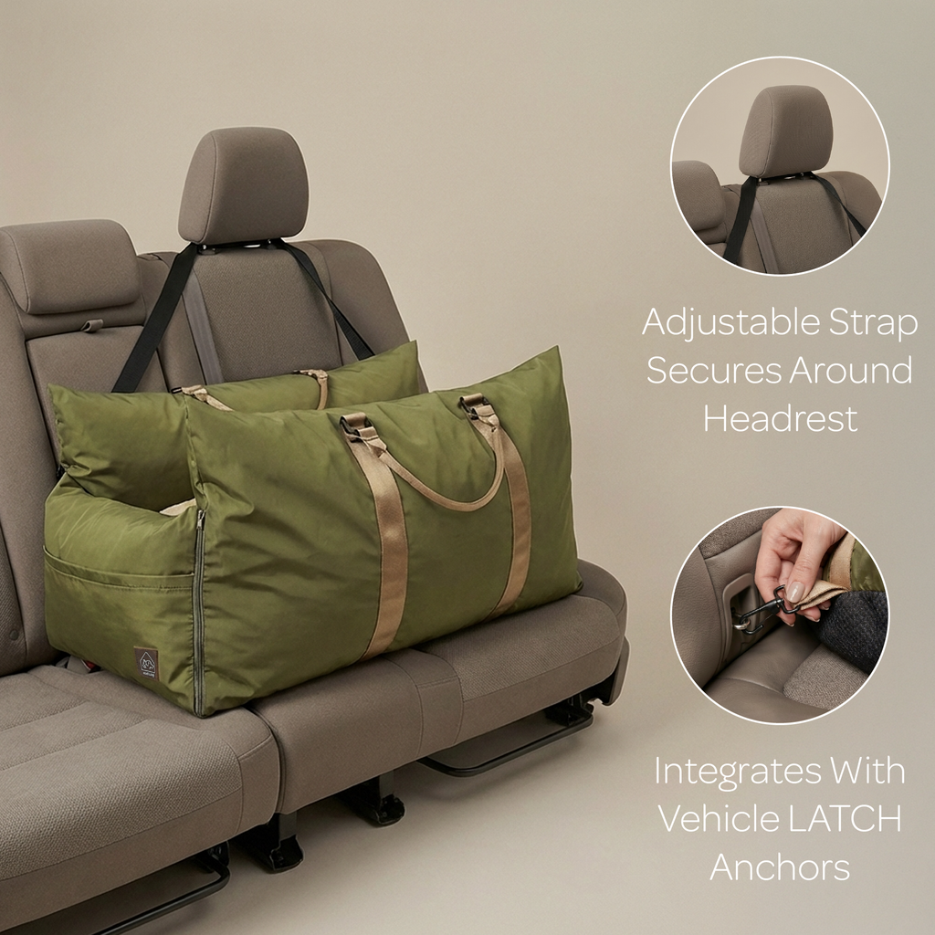 Marco Travel Pet Bed – Single & Double Seater, 4 Colours