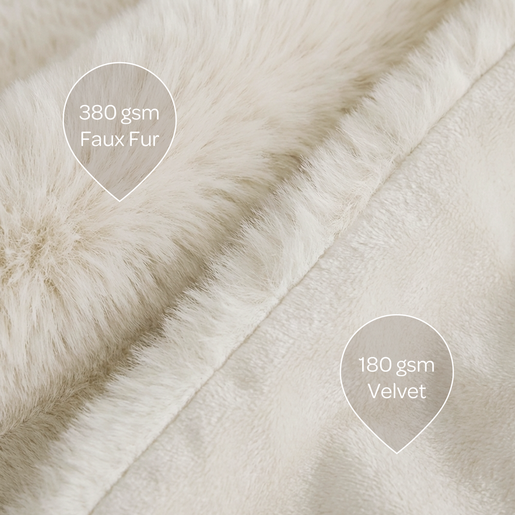 Pixie Pet Throw – Faux Fur, Leak-Resistant, 5 Colours