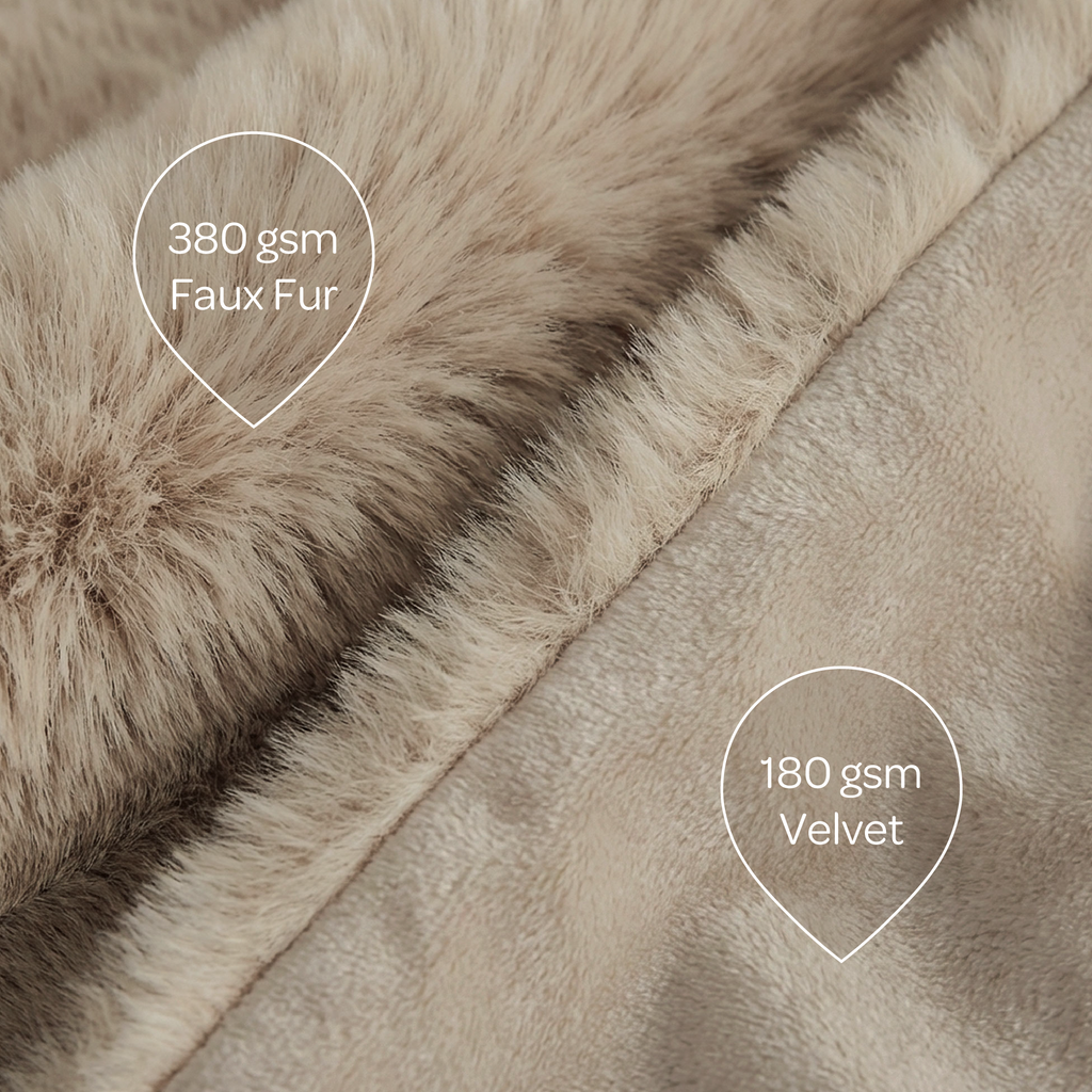 Pixie Pet Throw – Faux Fur, Leak-Resistant, 5 Colours