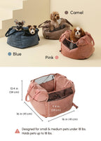 PEHOM Puff Guard Dog Car Seat – Pink