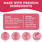 Duck & Cranberry Soft Dog Treats: Chewy & All-Natural