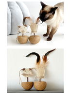 Silvervine Tumbler Cat Toy – Panda & Canary