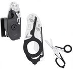 6-in-1 Foldable Trauma Shears Multi-Tool with Sheath & Belt Clip