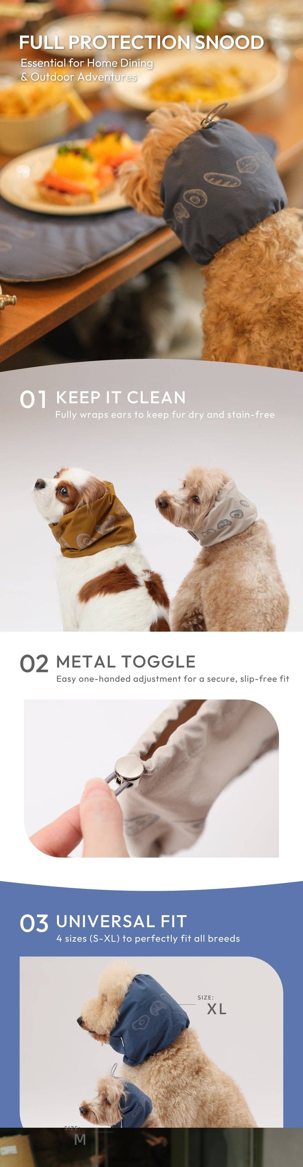 Bistro Snood Dog Ear Wrap
