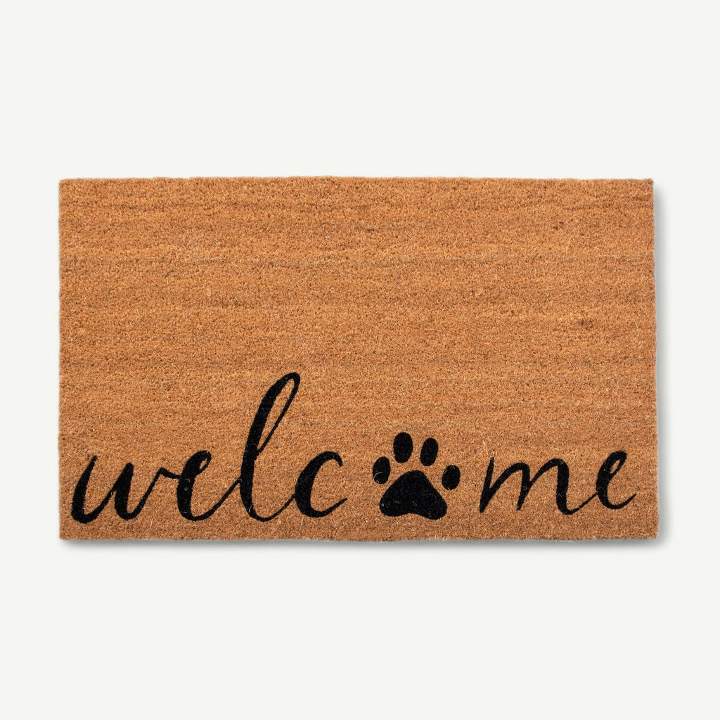 welcome + paw convertible entrance doormat