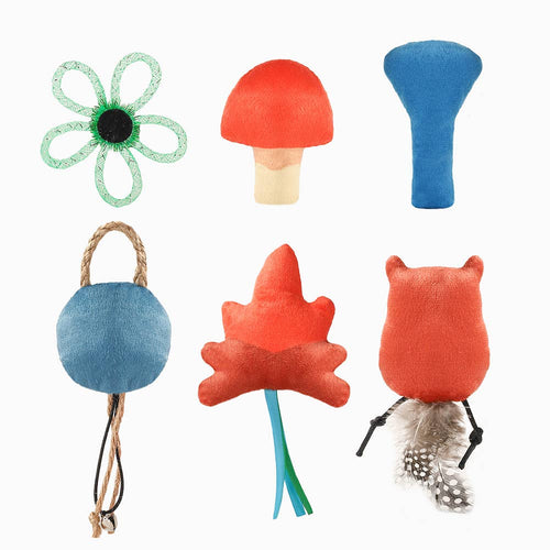 Camping Claws Meow Camps Catnip Cat Toy Set – 6 Pack