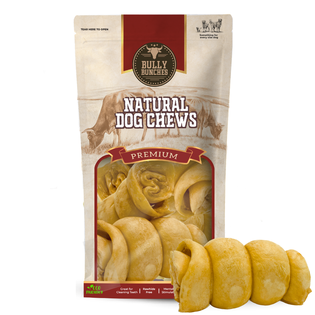 Peanut Butter Beef Cheek Roll Dog Chew – 5–6 Inch