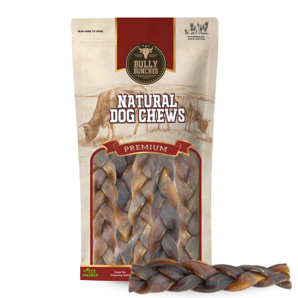 Braided Beef Collagen Stick Dog Chew – 5–6 Inch